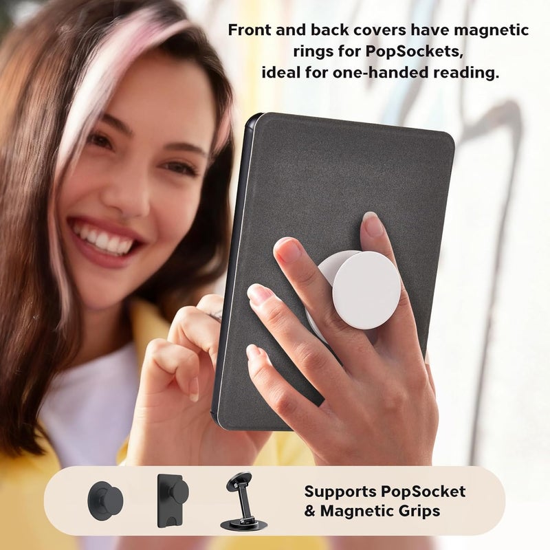 CoBak Case for 7" E-Readers - All New PU Leather Cover with Auto Sleep Wake Feature for E-Readers 2024 Released - Image 4